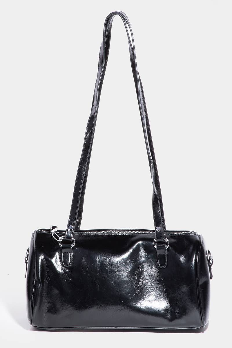 Mini Pocket Glossy Barrel Bag