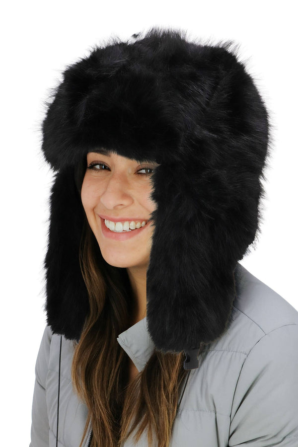 Shaggy Fuzzy Faux Fur Ushanka Trapper Hat