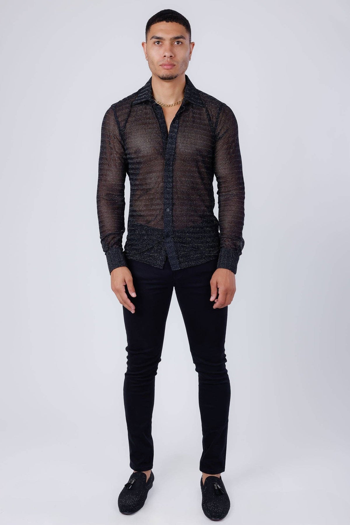 Men's Stretch  Long Sleeve Shirt