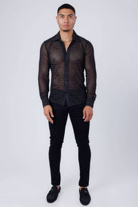 Men's Stretch  Long Sleeve Shirt