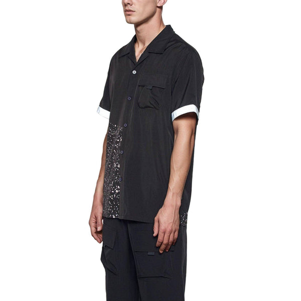 Men's Reflective Tape Shirt In Black