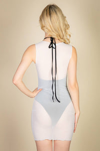 Mesh Sleeveless Bodycon Mini Dress