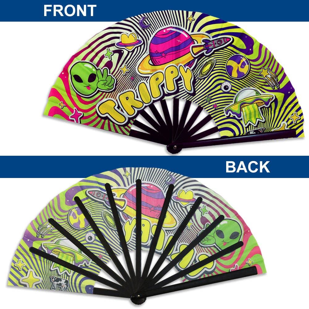 Trippy X-Large Hand Fan