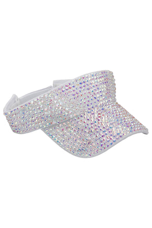 Rhinestone Velcro Back Visor