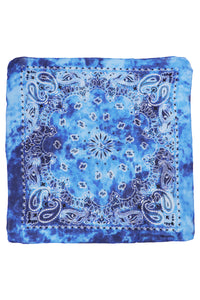 Paisley Tie Dye Marble Gradient Cotton Bandana