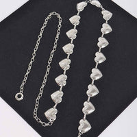 Heart Shape Metal Chain Belt
