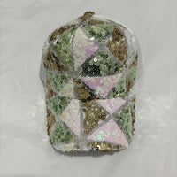 Sequin baseball cap
