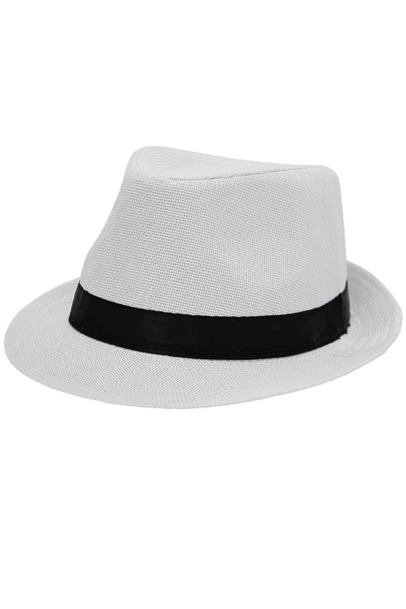 Open Weave Light Weight Flax Fabric Fedora