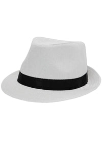Open Weave Light Weight Flax Fabric Fedora