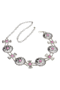 Concho Charm Chain Belt