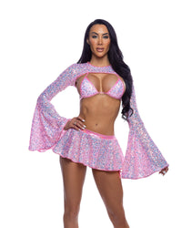 6712 - Sequin Mini Skirt