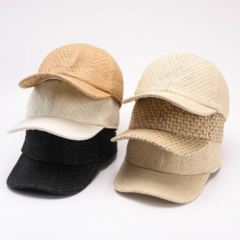 Straw Baseball Cap