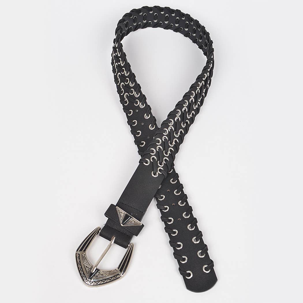Multi Metal Eyelet Belt