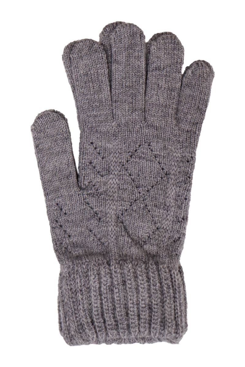 Diamond Vent Slit Fingertip Touchscreen Gloves