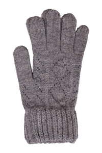 Diamond Vent Slit Fingertip Touchscreen Gloves