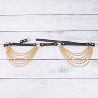 Multi Layered Chain Waist Vegan Leather Belt