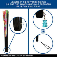 Mushroom (Tie Dye) Blacklight X-Large Hand Fan