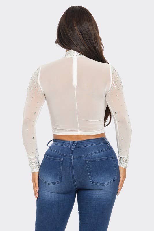 Teardrop Crystal Top