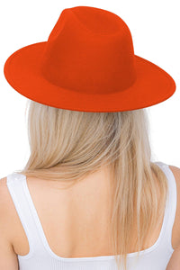 Solid Plain Standard Brim Felt Rancher Hat