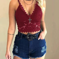Lace Cropped Top