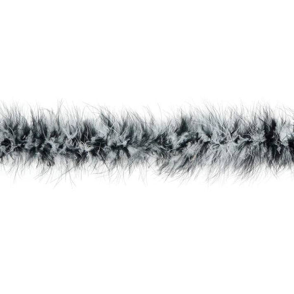 Marabou Feather Boa - Mediumweight - White/Black