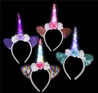 LIGHT-UP UNICORN FLOWER HEADBAND