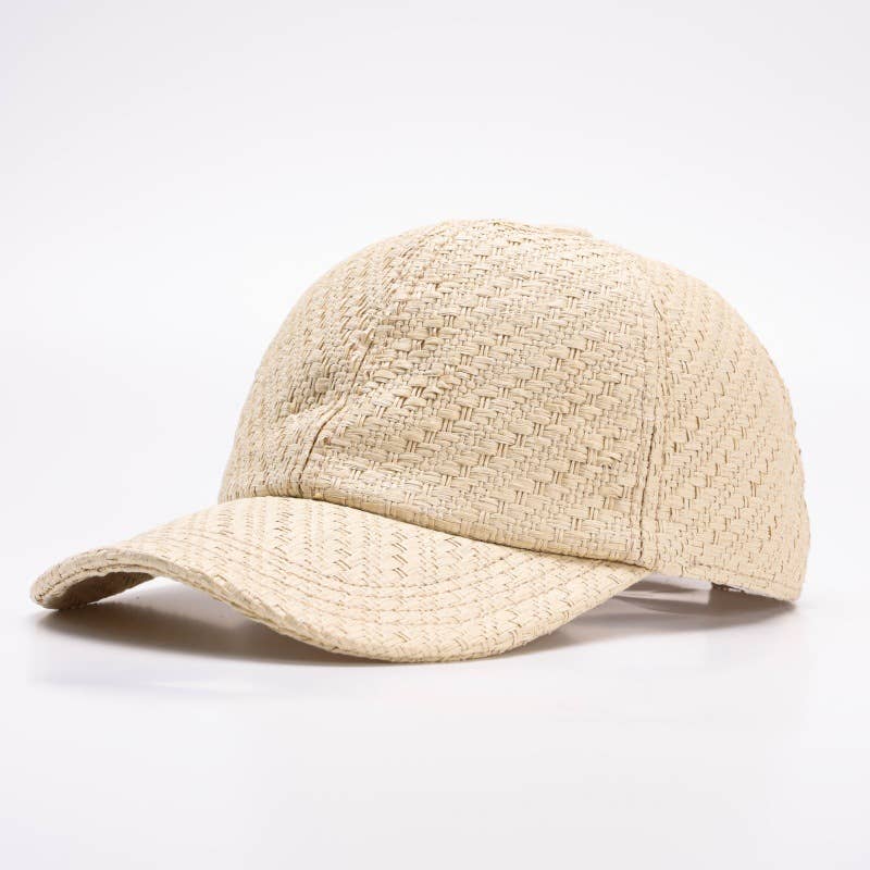 Straw Baseball Cap