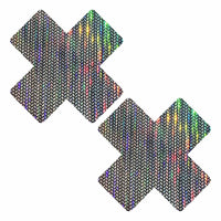 Naughty Nebula Super Holographic X Nipple Cover Pasties