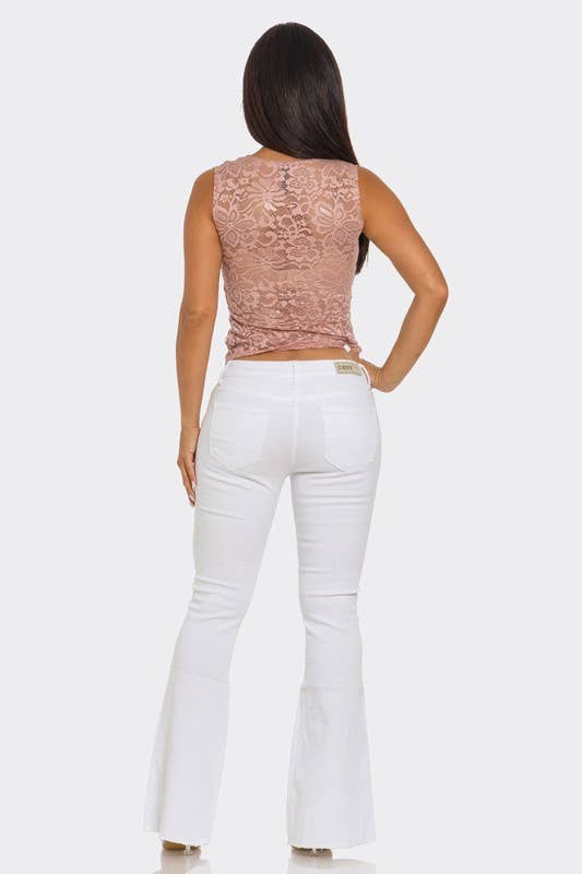 Lace Sleeveless Top