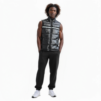 Konus Men's Zip-Up Puffer Vest In Black