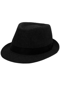 Open Weave Light Weight Flax Fabric Fedora