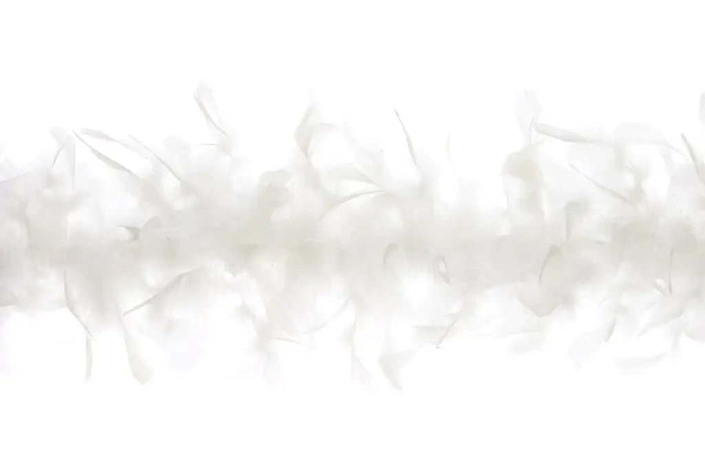 Chandelle Feather Boa - Lightweight - White