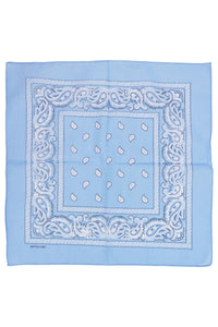 Classic Paisley Print Square Cotton Bandana