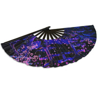Sakura Blossoms Blacklight X-Large Fan