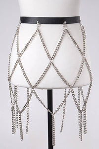 Belt With Chain Skirt