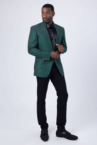 Men's Studded Lapel Blazer