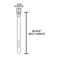 Circle Link Layered Vegan Leather Belt