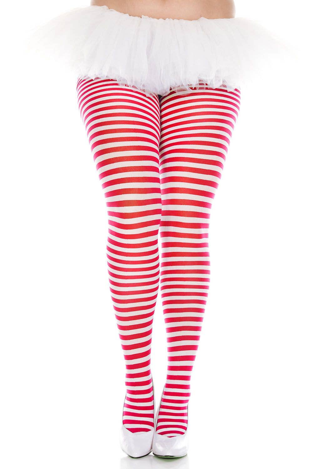 Plus Size Striped Tights
