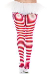 Plus Size Striped Tights