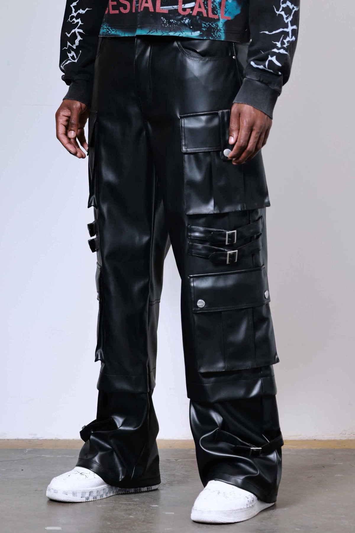 PU Y2K CARGO PANTS