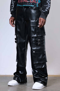 PU Y2K CARGO PANTS