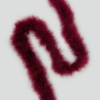 Full Marabou Feather Boa - Burgundy
