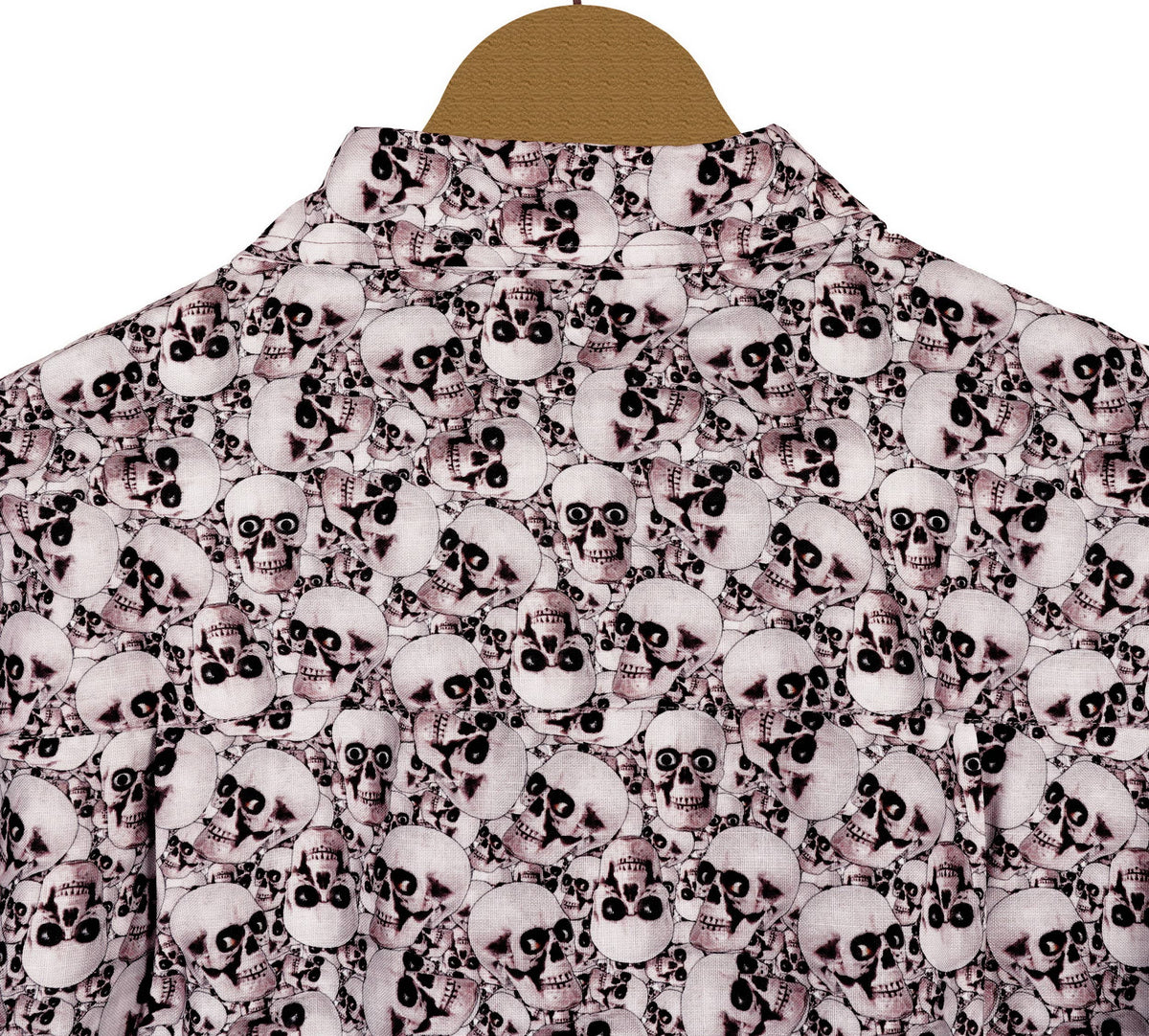 Mens Shirts White Skull