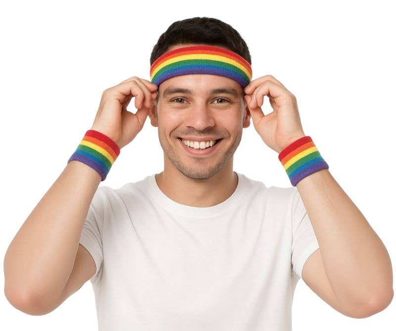 Rainbow Sweatbands Set