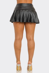Faux Leather mini skirt