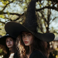 Halloween mesh witch hat