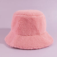 Solid Sherpa Teddy Fleece Bucket Hat