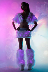 Light-Up Fur Bikini Top