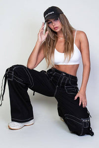 Stitched Twill Cargo Pants