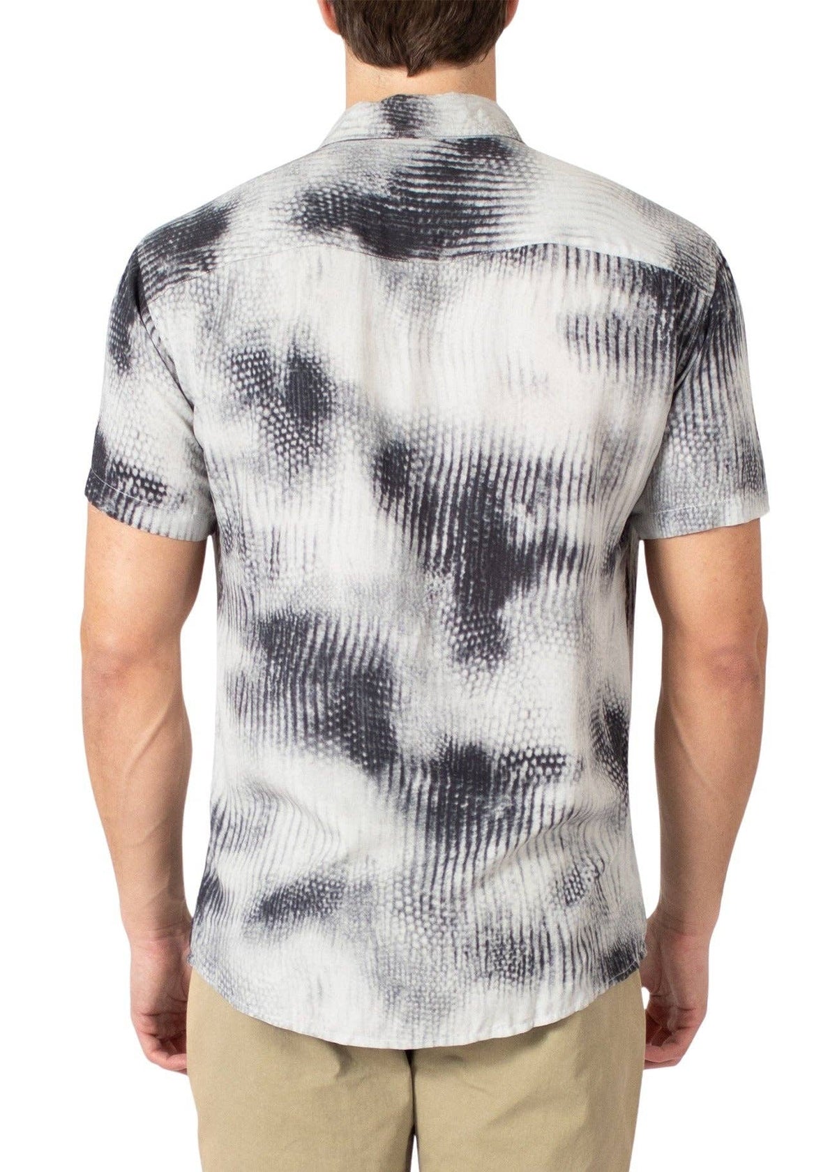 Men’s Grey Button Up Short Sleeve
